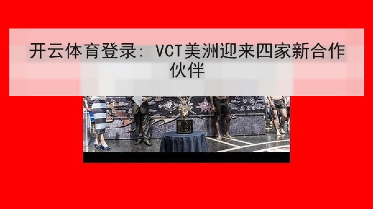 开云体育登录: VCT美洲迎来四家新合作伙伴